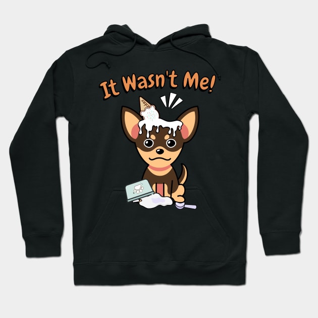 It wasnt me - small dog Hoodie by Pet Station